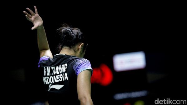 Ekspresi Gregoria Tersingkir dari Indonesia Masters 2024