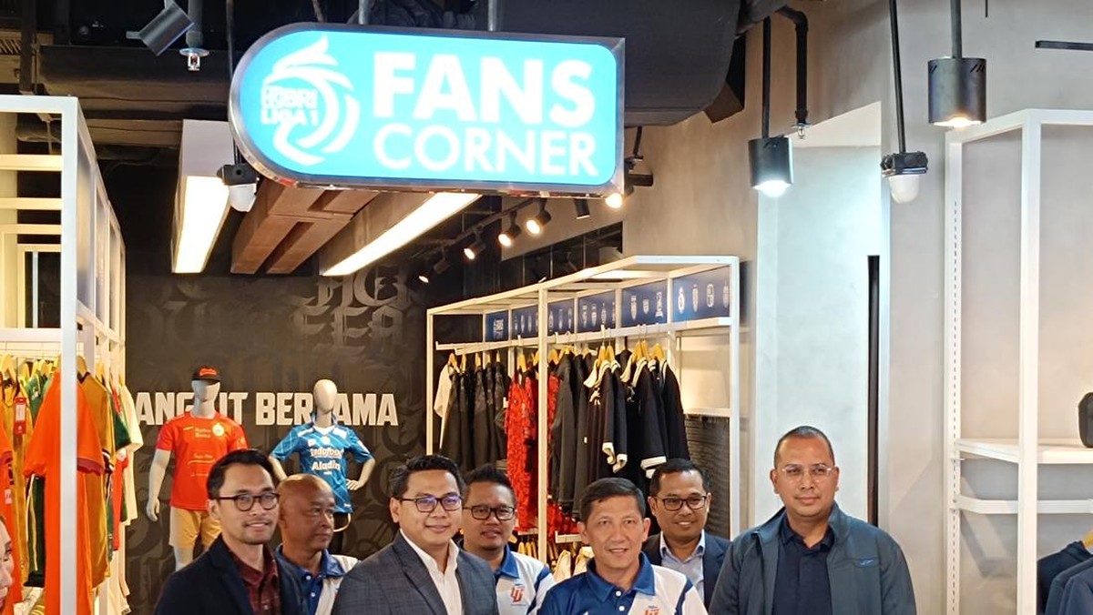 PT LIB buka fans corner untuk menjual pernak-pernik Liga 1 (Muhammad Robbani/detikSport)