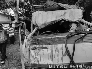 Polisi Periksa Sopir Truk Maut yang Tewaskan 5 Peziarah di KBB Polisi Periksa Sopir Truk Maut yang Tewaskan 5 Peziarah di KBB