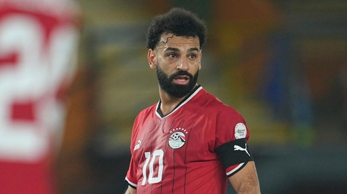 ABIDJAN, IVORY COAST - JANUARY 18: Mohamed Salah Salah Mahrous Ghaly of Egypt during the TotalEnergies CAF Africa Cup of Nations group stage match between Egypt and Ghana at Stade Felix Houphouet Boigny on January 18, 2024 in Abidjan, Ivory Coast. (Photo by Ulrik Pedersen/DeFodi Images via Getty Images)
