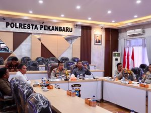 Polisi-KPU Bahas TPS Berpotensi Banjir di Pekanbaru, Siapkan Alternatif