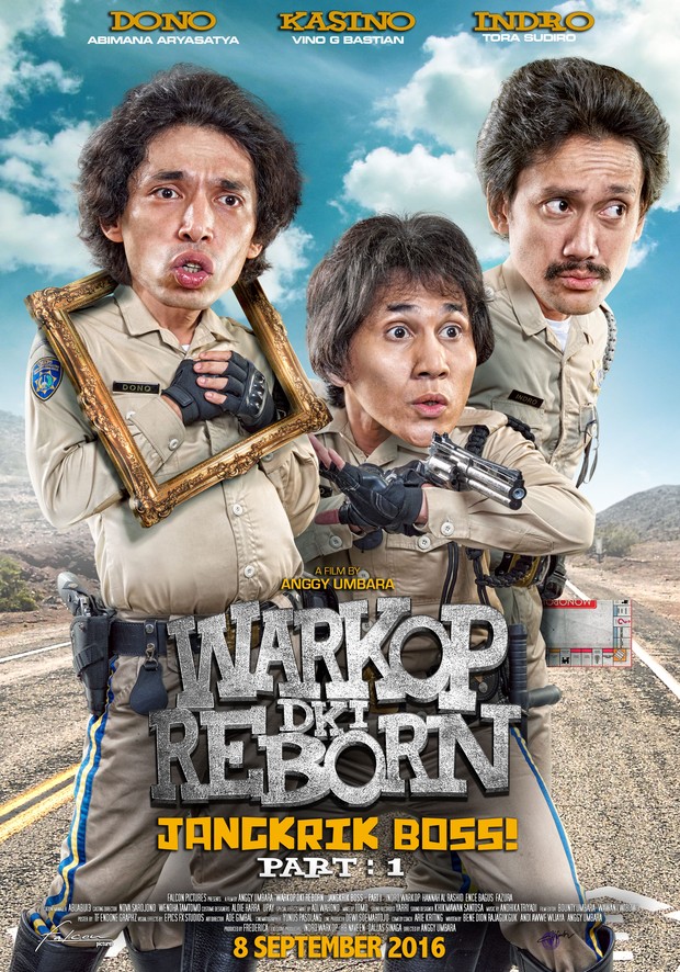 Rekomendasi film seru terlaris dari Indonesia, Warkop DKI Reborn: Jangkrik Boss! Part 1 (2016)/ Foto: Falcon Pictures