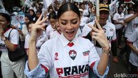 Momen Relawan Praka Dukung Prabowo-Gibran