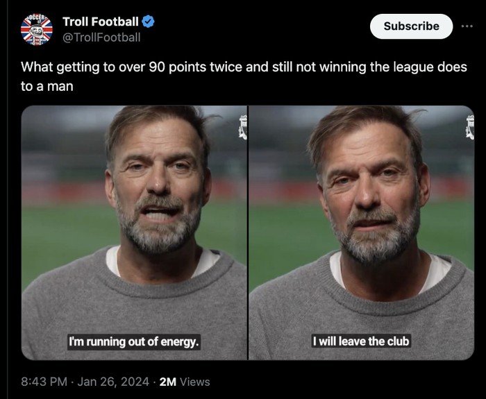 Meme Klopp Mau Cabut
