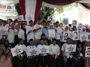 Sambangi Kertanegara, Barisan Santri Muda Dukung Prabowo-Gibran