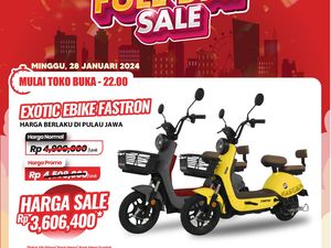 Besok Transmart Full Day Sale, Sepeda Listrik Diobral Cuma Rp 3 Jutaan!