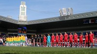 Babak 16 besar Piala Asia mempertemukan Australia vs Indonesia. Laga berlangsung di Jassim bin Hamad Stadium, Minggu (28/1/2024) malam WIB.