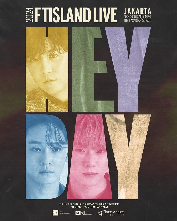 Poster konser FTISLAND di Jakarta/ Foto: instagram.com/threeanglesproduction Poster konser FTISLAND di Jakarta/ Foto: instagram.com/threeanglesproduction