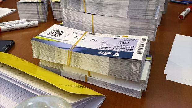 Ribuan tiket Australia vs Indonesia untuk pendukung Garuda.