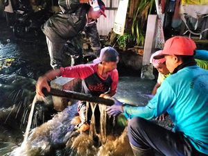 Hujan Sebentar Bikin Denpasar Kebanjiran, Ternyata Gorong-gorong Penuh Sampah Hujan Sebentar Bikin Denpasar Kebanjiran, Ternyata Gorong-gorong Penuh Sampah