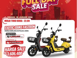 Sepeda Listrik di Transmart Full Day Diskon!