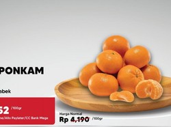 Cuma di Transmart Full Day Sale Jeruk Ponkam Jumbo Mulai dari Rp 3 Ribuan!