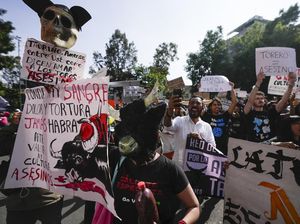 Aktivis Hewan Meksiko Protes Adu Banteng Kembali Digelar