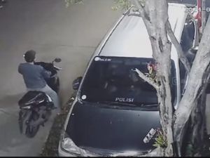 Viral Maling 2 Kali Gagal Curi Spion di Mobil Bertulisan Polisi di Depok