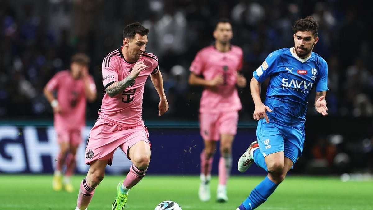 Lionel Messi cetak gol, Inter Miami kalah 3-4 dari Al Hilal (Getty Images/Francois Nel)