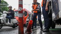 Dishub DKI Cabut Ribuan Stick Cone Jalur Sepeda yang Rusak