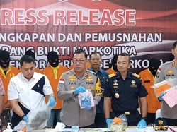 Polda Kepri Musnahkan 6,6 Kg Sabu dan 3.616 Ekstasi, 11 Tersangka Diamankan