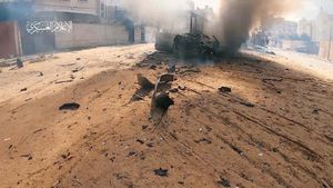 Potret Tank Israel Hancur Dirudal Hamas