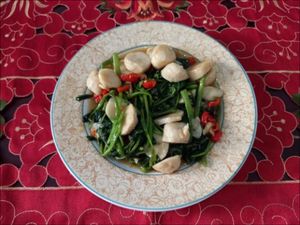 Resep Tumis Kangkung Bakso Ikan Resep Tumis Kangkung Bakso Ikan