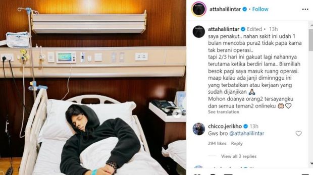 Atta Halilintar dilarikan ke rumah sakit dan harus dioperasi