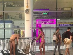 Viral! Turis Cuma Pakai Celana Renang di Bandara Phuket