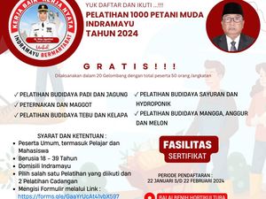 Dicari 1000 Pemuda untuk Latihan Cocok Tanam di Indramayu Dicari 1000 Pemuda untuk Latihan Cocok Tanam di Indramayu