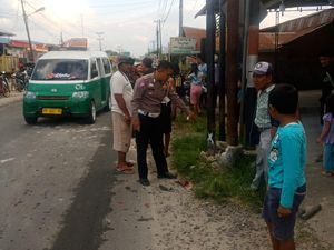 Pemotor Ugal-ugalan Tabrak Ibu dan Anak Lagi Jalan Kaki di Taput, 1 Tewas