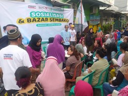 Gelar Bazar Murah, Relawan Samawi Kampanyekan Prabowo-Gibran di Jakut