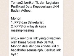 KPPS dan PPS Bantul Diminta Isi Data Nama Ibu Kandung, Ini Kata Dinsos-KPU