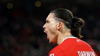 2. Darwin Núñez - Liverpool, buang 21 peluang emas menurut PremierLeague.com. Foto: REUTERS/CARL RECINE
