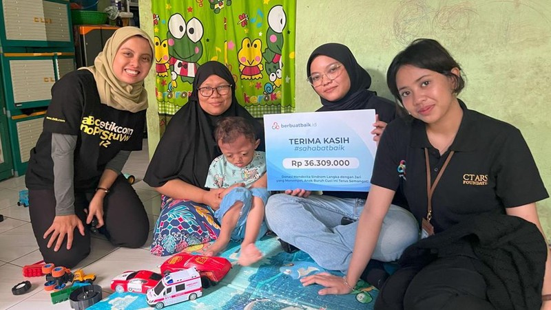 Kondisi Rasyid yang Semakin Sehat Berkat Donasi Sahabat Baik