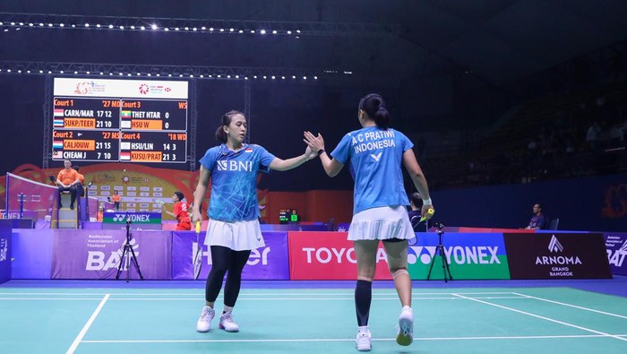 Febriana Dwipuji Kusuma/Amalia Cahaya Pratiwi lolos ke semifinal Thailand Open 2024 (Foto: Dok. PP PBSI) Febriana Dwipuji Kusuma/Amalia Cahaya Pratiwi lolos ke semifinal Thailand Open 2024 (Foto: Dok. PP PBSI)