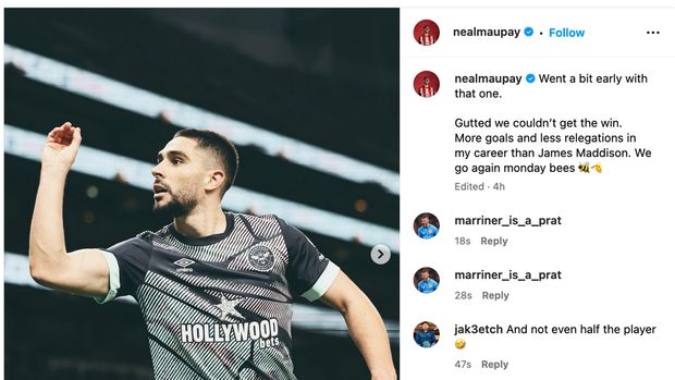 james maddison,tottenham hotspur,neal maupay,liga inggris premier league,tottenham vs brentford,tottenham hotspur vs brentford