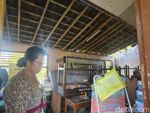 Bangunan SD di Klungkung ini Rusak, KBM Terganggu