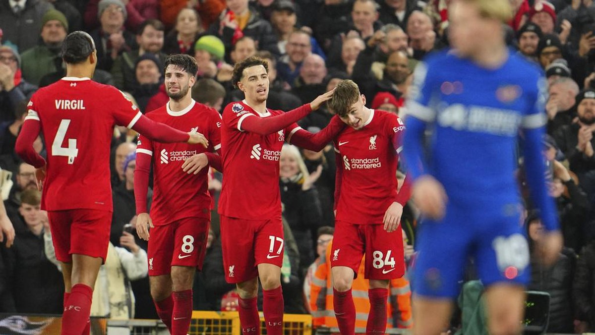 Liverpool menang 4-1 atas Chelsea (Foto: AP/Jon Super)
