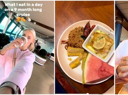 Wanita Ini Pamer Menu Makan di Kapal Pesiar Selama 9 Bulan