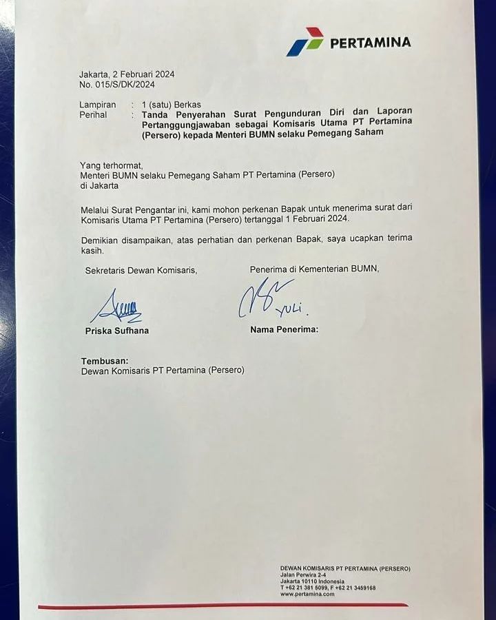 Basuki Tjahaja Purnama mengundurkan diri sebagai Komisaris Utama PT Pertamina. Basuki Tjahaja Purnama mengundurkan diri sebagai Komisaris Utama PT Pertamina. (Instagram @basukibtp)