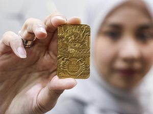 Potret Emas Antam Edisi Imlek 2024