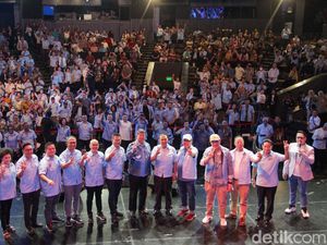 Hashim-Ara-Dudung Hadiri Deklarasi RAPI untuk Prabowo