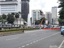 Jalan Medan Merdeka Barat Arah Harmoni Ditutup Imbas Aksi Geruduk MK