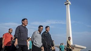 Potret Mahfud Md Olahraga di Monas Saat Hari Terakhir Jadi Menteri