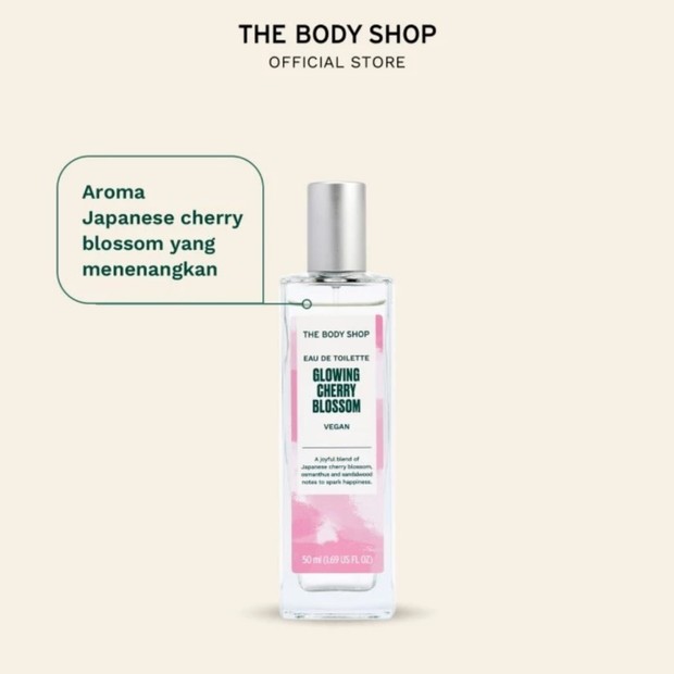 Potret parfum The Body Shop 'Glowing Cherry Blossom'/ Foto: instagram.com/thebodyshopindo Potret parfum The Body Shop 'Glowing Cherry Blossom'