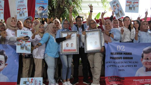 Relawan Rempag 02 dan Komandan 08 Dukung Prabowo-Gibran