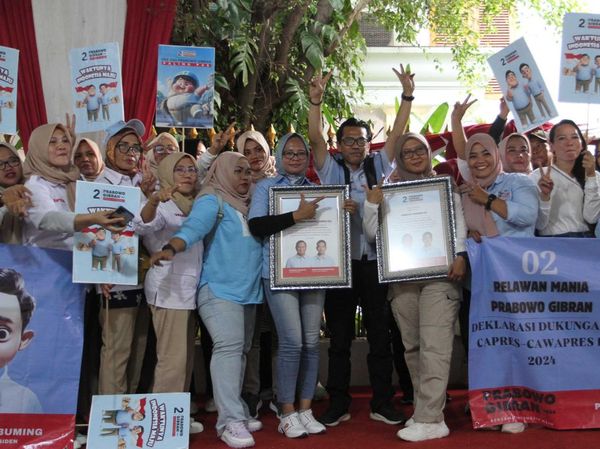 Relawan Rempag 02 dan Komandan 08 Dukung Prabowo-Gibran