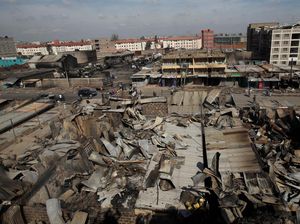 Sisa-sisa Ledakan Hebat di Kenya yang Lukai Ratusan Orang