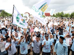 Relawan Samawi di Banyumas Kampanyekan Prabowo-Gibran Door to Door