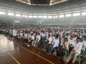 Ribuan Relawan Gus Ipul Jember Targetkan Prabowo-Gibran Menang Satu Putaran