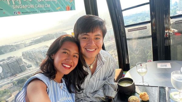 7 Foto Ultah Shenina Cinnamon, Mesra Dinner Berdua Angga Yunanda di Singapura