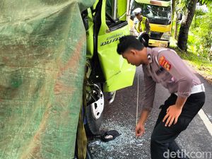 Trabrak Tronton di Jalan Denpasar-Gilimanuk, Sopir Truk Tewas Trabrak Tronton di Jalan Denpasar-Gilimanuk, Sopir Truk Tewas