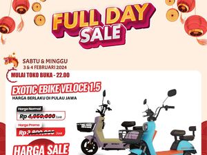 Sepeda Listrik di Transmart Full Day Sale Diskon Jutaan Rupiah